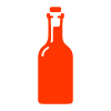 orange bottle with a simple design ideal for two beverages