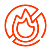 red flame icon representing fire and energy suitable for showcasing top 10 fiery concepts or designs